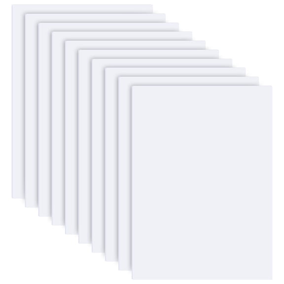 PVC Plastic Foamed Boards for Sand Table Building Model Craft Rectangle White 300x200x1mm DIY