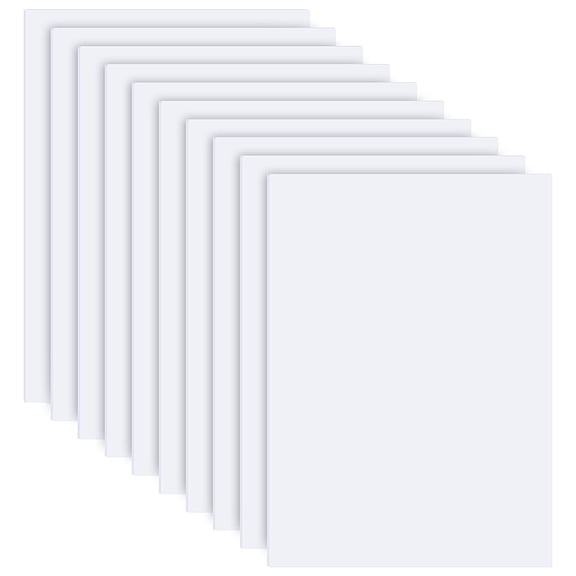 PVC Plastic Foamed Boards for Sand Table Building Model Craft Rectangle White 300x200x1mm for DIY