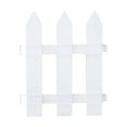 thumbnail image 1 of PVC Plastic Garden Fence | Outdoor Decorative Fencing Panel | Weatherproof, Durable, Easy-Install | White, 1 Panel | Landscaping Border for Courtyard, Vegetable, Flower Beds, 1 of 4