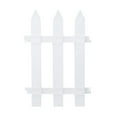thumbnail image 1 of PVC Plastic Garden Fence | Outdoor Decorative Fencing Panel | Weatherproof, Durable, Easy-Install | White, 1 Panel | Landscaping Border for Courtyard, Vegetable, Flower Beds, 1 of 5