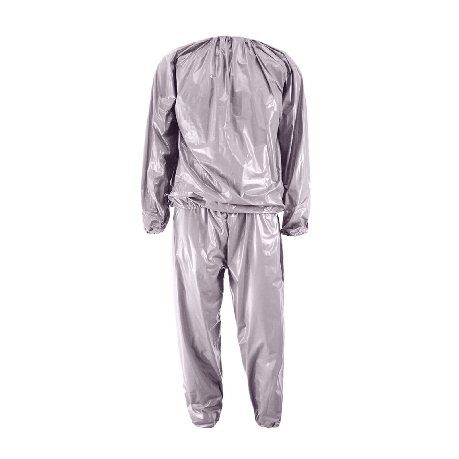 PVC Plastic Sauna Suit Exercise Gym Outfit Boosts Metabolism Fat Burn ...