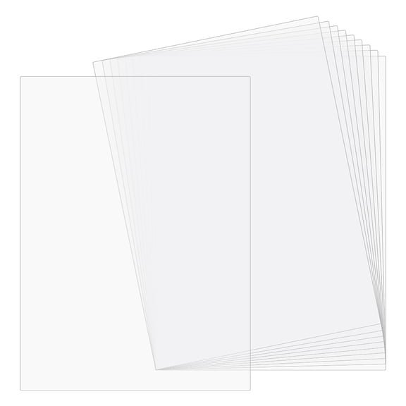 PVC Plastic Sheets A4 Size Rectangle Clear 298x211x0.5mm