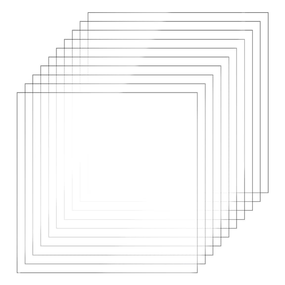 PVC Plastic Sheets Square Clear 300x300x0.5mm