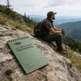 thumbnail image 1 of PVC Pocket Rainproof Notepad, Waterproof All-Weather Notebook, Outdoor Camping Hiking Paper Pad with Protective Cover, Green, 1 of 9