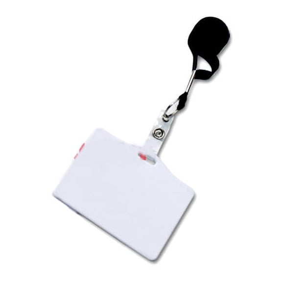 PVC Polymer Card Name Badge Sublimation Heat Press Transfer Thermal Personalized with Lanyard Black 10 Pieces