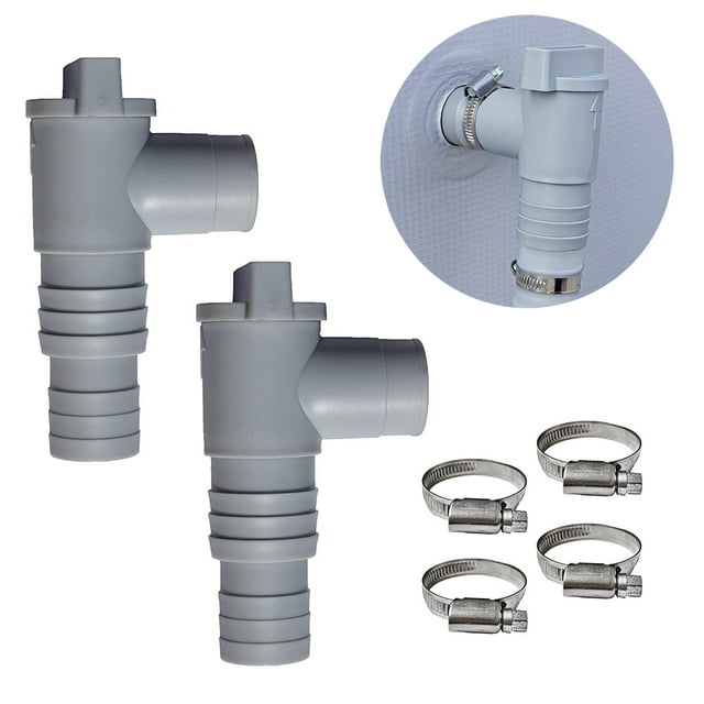PVC Pool Filter Pump Adapter 32mm Pool On/Off Plunger Valve Leak Proof Replacement Parts for Outdoor Pool Accessories
