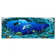 PVC Poster, Aquarium Poster, No Fading Aquarium For Fish Tanks Inddoor Outdoor Bathroom 61x41cm