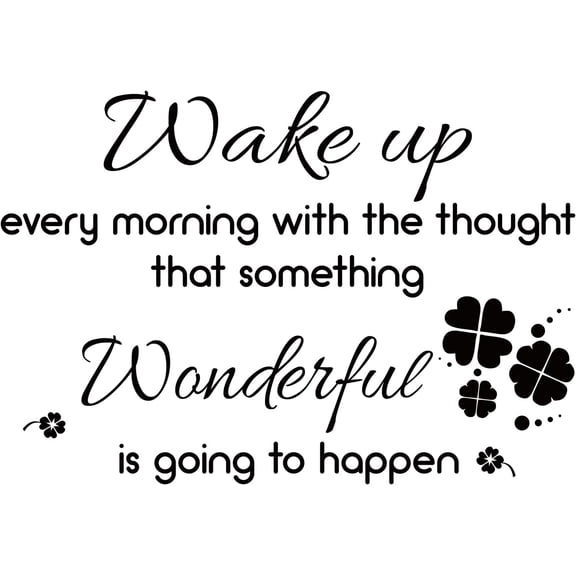 PVC Quotes Wall Sticker for Stairway Home Decoration Black 40x55cm