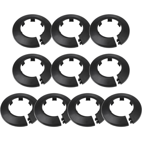 PVC Radiator Pipe Collars Plastic Cover for Pipes Various Sizes and Colours