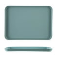 thumbnail image 1 of PVC Rectangular Fruit Tray | 32x24x2cm Food Grade Serving Platter | Kitchen Dessert & Snack Tray | Dishwasher Safe | Blue, Pink, Gray Options, 1 of 7
