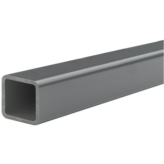 PVC Rectangular Tube - 3/4" Outside Height x 3/4" Outside Width x 2 ft. Long