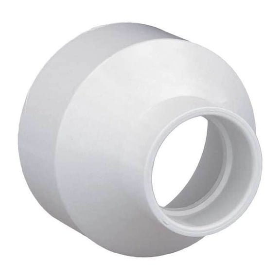 Manufacturer Varies PVC Reducer, Hub, 3 in x 1 1/2 in Pipe Size 1WKJ2