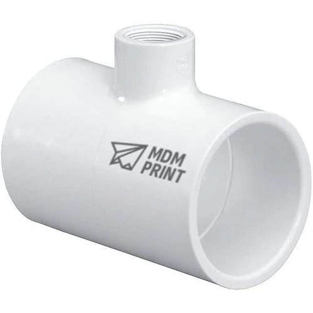 Pvc Reducer Tee Socket X Socket X Fnpt In X In X In Pipe Size Walmart Com