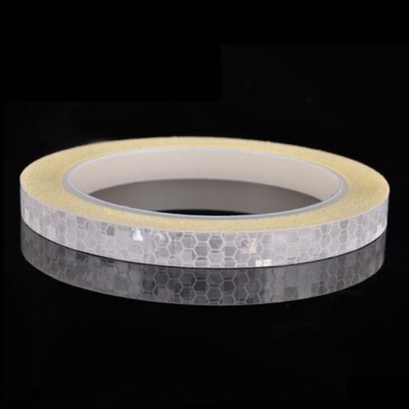 PVC Reflective Safety Tape Roll 8 Meters Waterproof UV-Resistant for Bikes Motorcycles and Vehicles