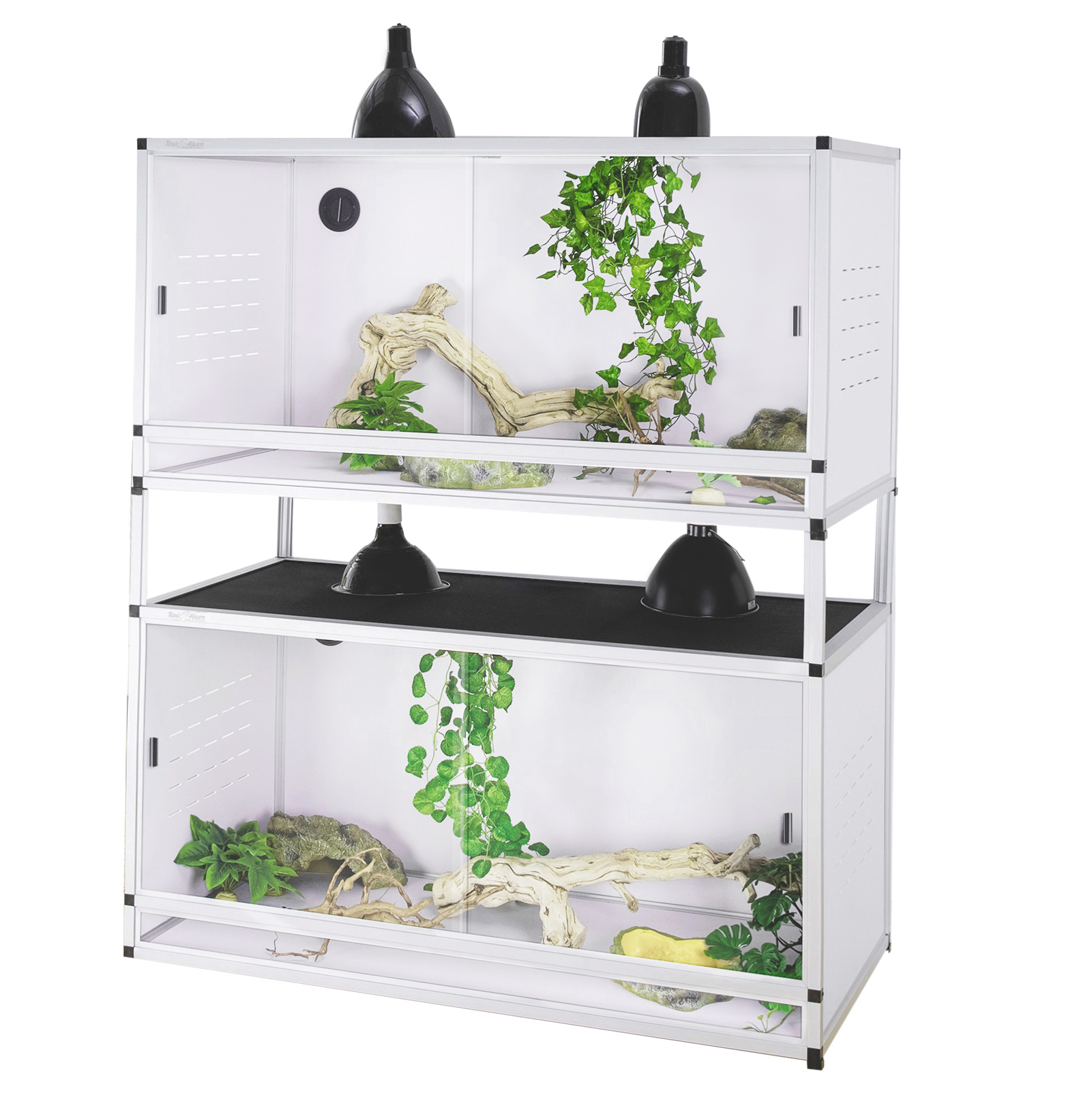 PVC Reptile Enclosure Up To 4x2x2FT Stackable ToxiRium Large Reptile PVC Reptile Enclosure Up To 4x2x2FT Stackable ToxiRium Large Reptile