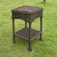 thumbnail image 1 of PVC Resin Side Table, Antique Pecan - Small, 1 of 1