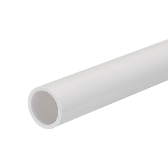 Rigid Round Pipe 16mm ID 20mm OD 20cm/8" Length White High Impact for Water Pipe, Crafts, Cable Sleeves