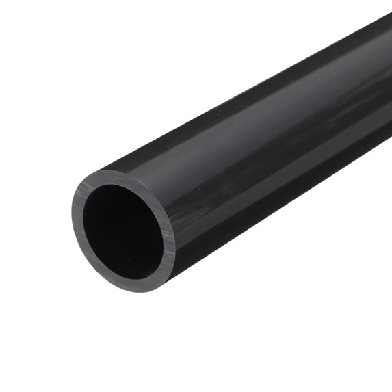 Uxcell Rigid Round Pipe Dark Grey 0.98 x 1.26"(ID*OD) High Impact for Water Pipe Crafts Cable Sleeve