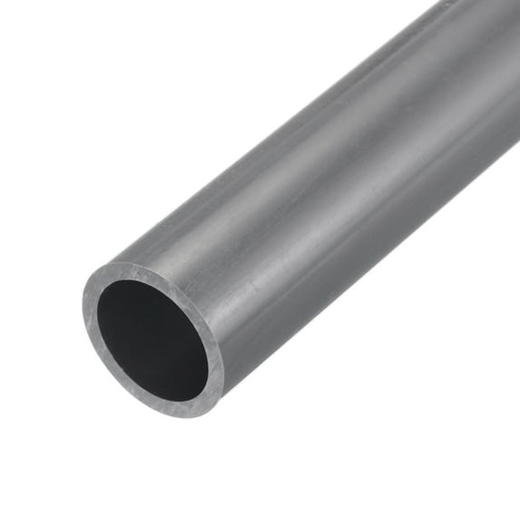 Uxcell Rigid Round Pipe Light Grey 0.98 x 1.26"(ID*OD) High Impact for Water Pipe Crafts Cable Sleeve