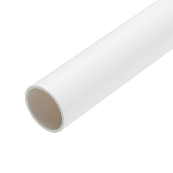 Uxcell Rigid Round Pipe 28.6mm ID 32mm OD 9" Length White High Impact