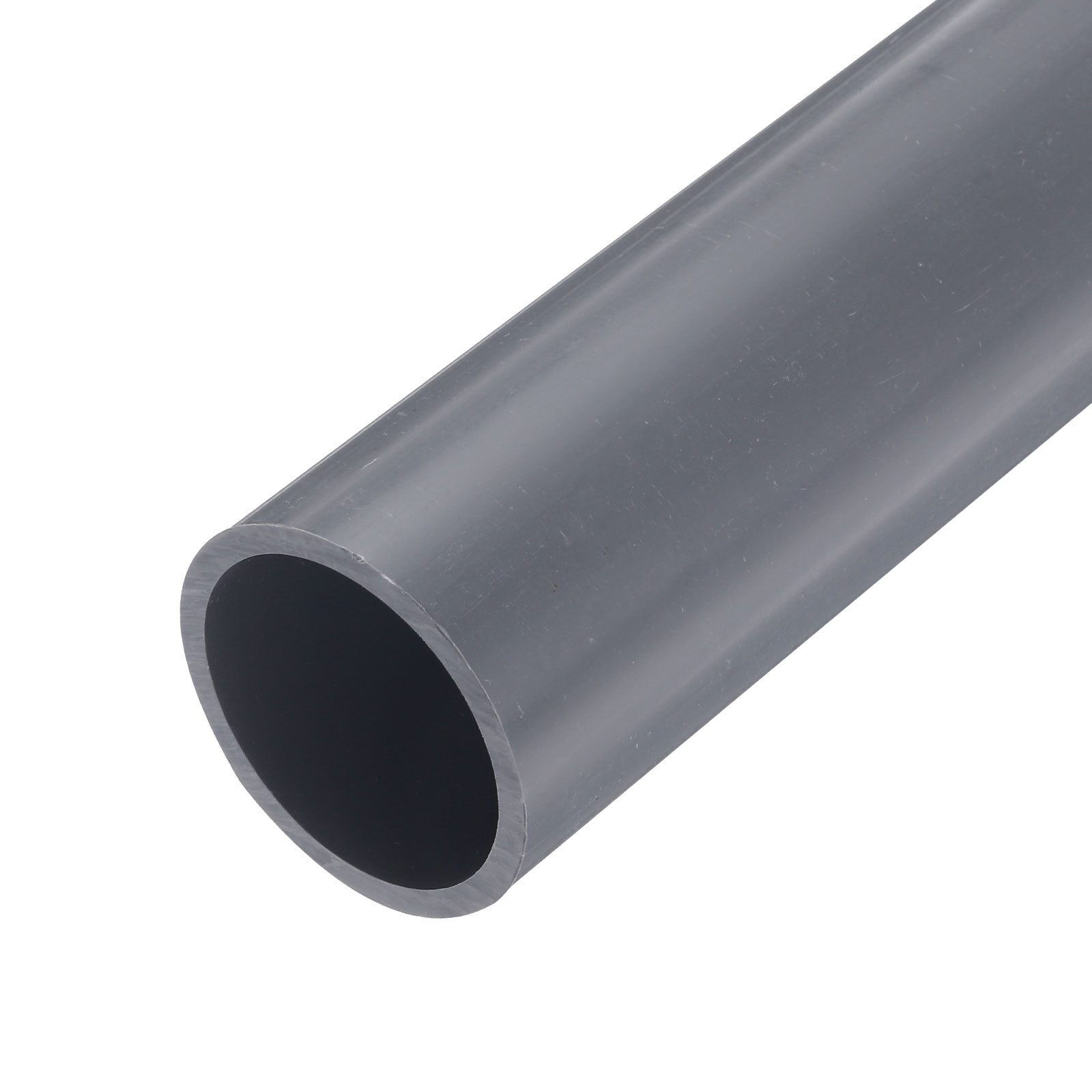 High Impact Pipe MECCANIXITY PVC Rigid Tube - 2.5 Inch Dark Grey Pipe For Water Lines & DIY Projects Dark Grey PVC