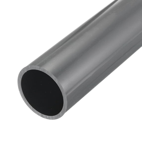 Uxcell Rigid Round Pipes High Impact for Water Pipe Crafts Cable Sleeve Light Grey 51.8mm x 60mm