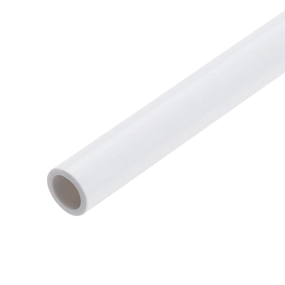 Uxcell Rigid Round Pipe 5mm ID 7mm OD 9" Length White High Impact