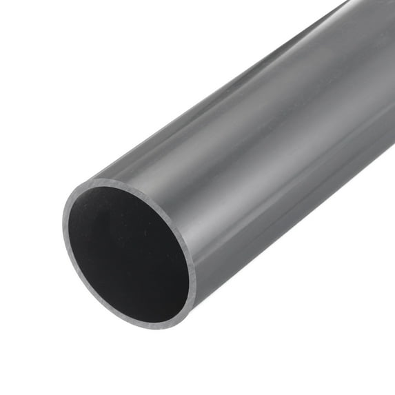 Uxcell Rigid Round Pipe Light Grey 2.73 x 2.99"(ID*OD) High Impact for Water Pipe Crafts Cable Sleeve