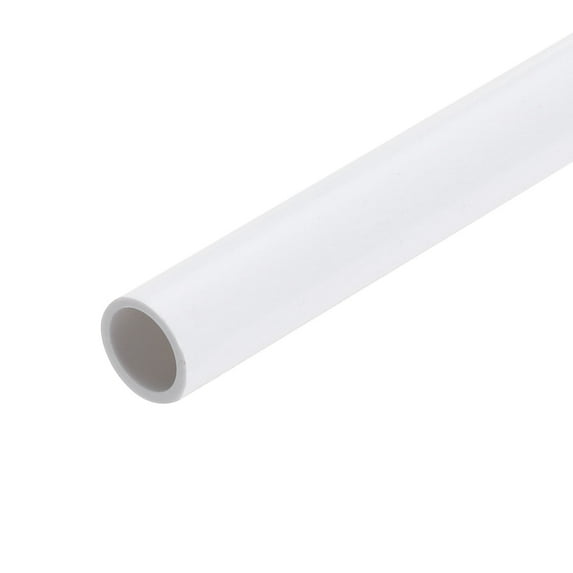 Uxcell Rigid Round Pipe 8mm ID 10mm OD 9" Length White High Impact