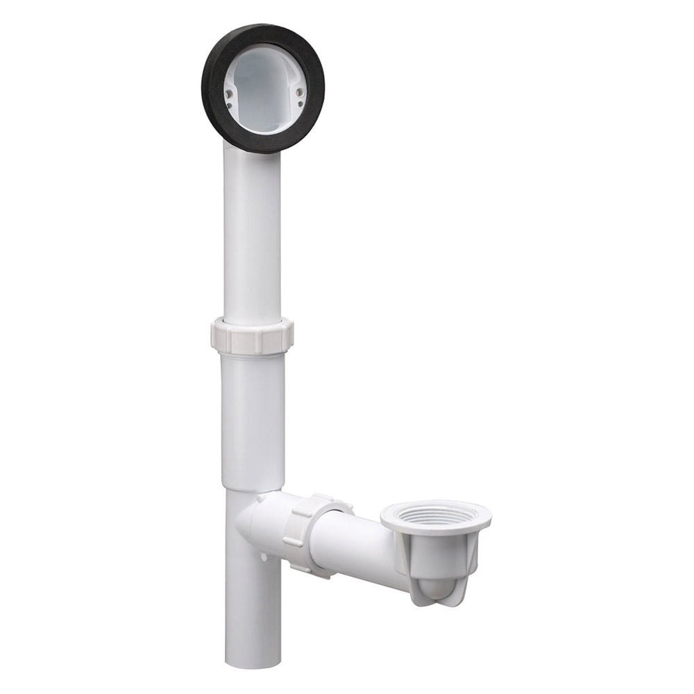 Design House PVC Bath Drain Kit with Overflow and Adjustable Height ...