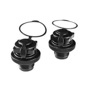 PVC Rubber One Way Inflation Valve for Inflatable Boat Kayak Airbed, Black, 22MM Outer Diameter, 1 or 2 Pack
