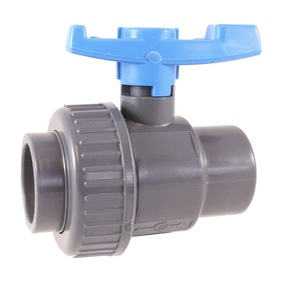 PVC SINGLE UNION BALL VALVE 1" - Socket - Sanipro - (Pack of 6)