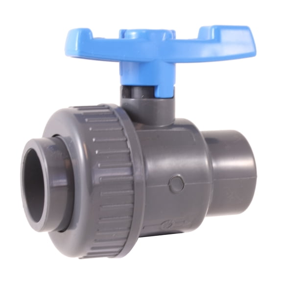 PVC SINGLE UNION BALL VALVE 3/4" - Socket - Sanipro - (Pack of 12)
