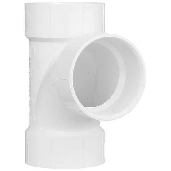 Manufacturer Varies PVC Sanitary Tee, Hub, 3 in Pipe Size 1WJP5