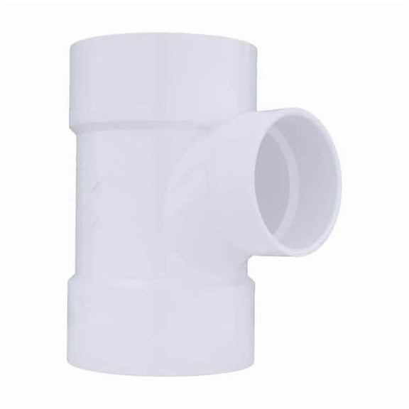 Manufacturer Varies PVC Sanitary Tee, Hub, 6 in x 6 in x 4 in Pipe Size 1WKV3