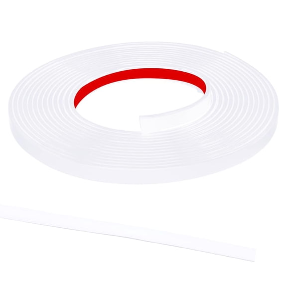 PVC Self-Adhesive Flexible Molding Trim Ceiling Molding Wall Trim for Furniture Door Wardrobe Home Decor Imitation Gesso Lines White 10mm diy