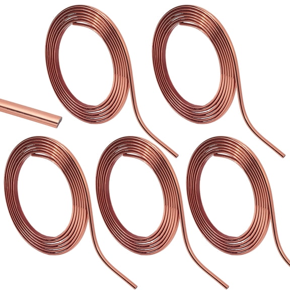 PVC Self-Adhesive Flexible Molding Trim Ceiling Molding Wall Trim for Furniture Door Wardrobe Home Decor Sandy Brown 8x3.5mm 3m/roll 5 rolls/set