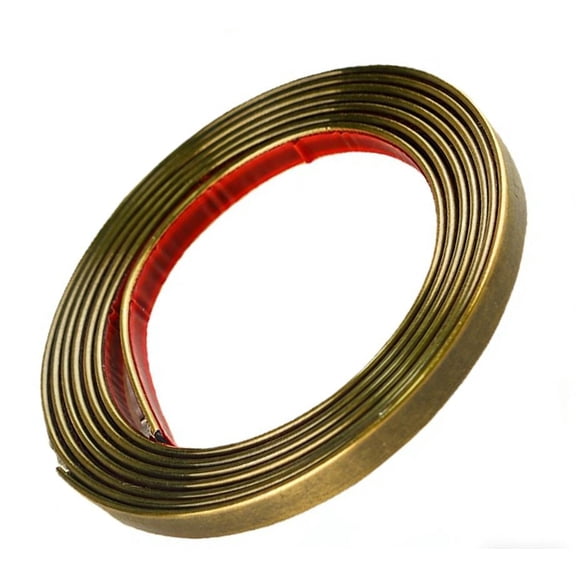 PVC Self-Adhesive Molding Strip 10m Length 20mm Width Bronze Rose Gold for Wall Trim Furniture Edge and DIY Projects