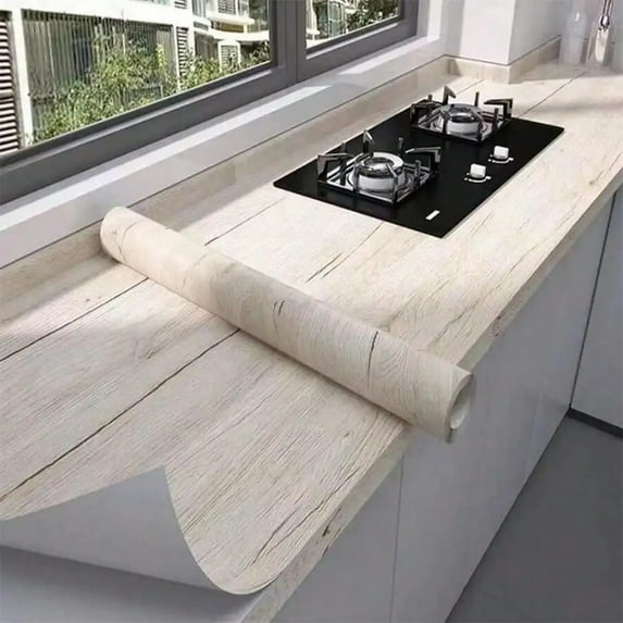 PVC Self Adhesive Waterproof Wallpaper Wall in Roll Furniture Cabinets Vinyl Decorative Film Wood Grain Stickers For Home Decor