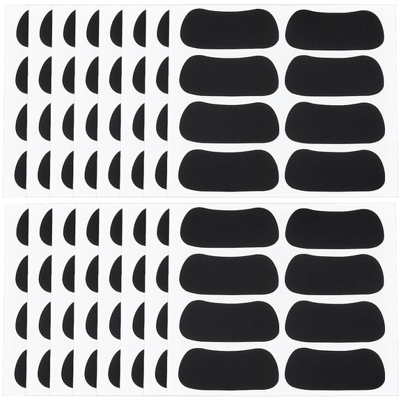 PVC Self-adhesive Blank Label Paper Rectangle Black 69x80x0.2mm