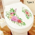 thumbnail image 1 of PVC Self-adhesive Creative Design Wall Mural Floral Toilet Stickers Gorgeous Flower Decals Home Decoration TYPE 3, 1 of 8