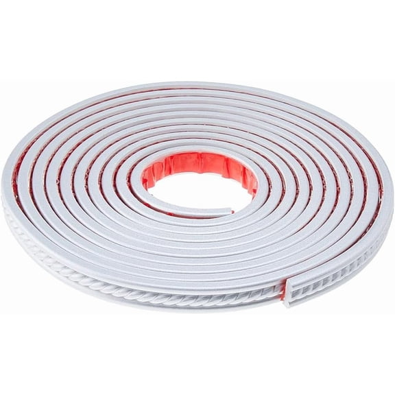 PVC Self-adhesive Flexible Molding Trim Ceiling Molding Wall Trim for Furniture Door Wardrobe Home Decor Silver 20x7mm 5m/roll for DIY