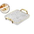 thumbnail image 1 of PVC Serving Tray with Armrests – Rectangular Fruit & Snack Tray for Living Room, Bedroom, Parties – Food-Safe, Easy-Clean Decorative Tray (13.4 x 8.3 in), 1 of 6