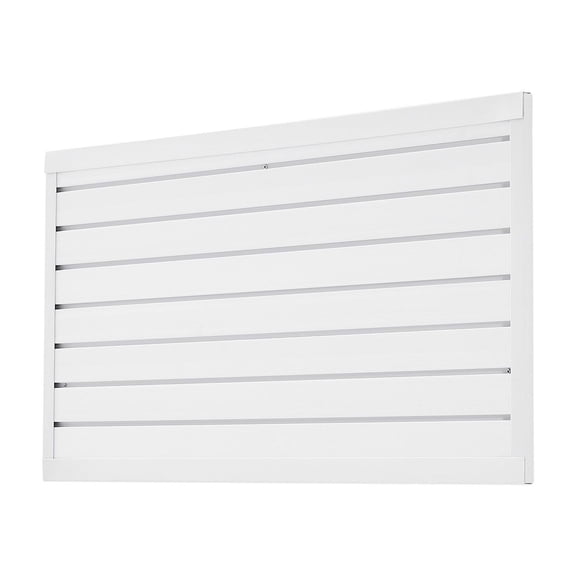 PVC Slat Wall Paneling 2x4 ft, White Slatwall - Garage Storage & Display, Modular Design, DIY Cuttable, Adjustable Slat System