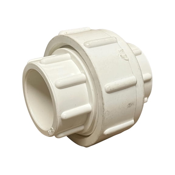 PVC Slip Union 3/4"  Schedule 40 Socket Couplings (5 Pack) | Corrosion-Resistant Fittings for Plumbing, Irrigation, Pools & DIY Water Projects