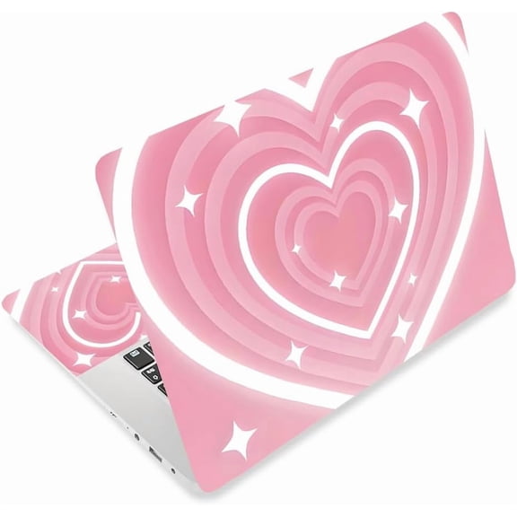 PVC Sticker for Laptop Heart 90~270x120~380mm 3pcs/set for DIY