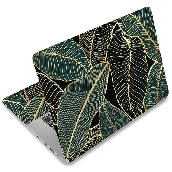 PVC Sticker for Laptop Leaf 90~270x120~380mm 3pcs/set for DIY