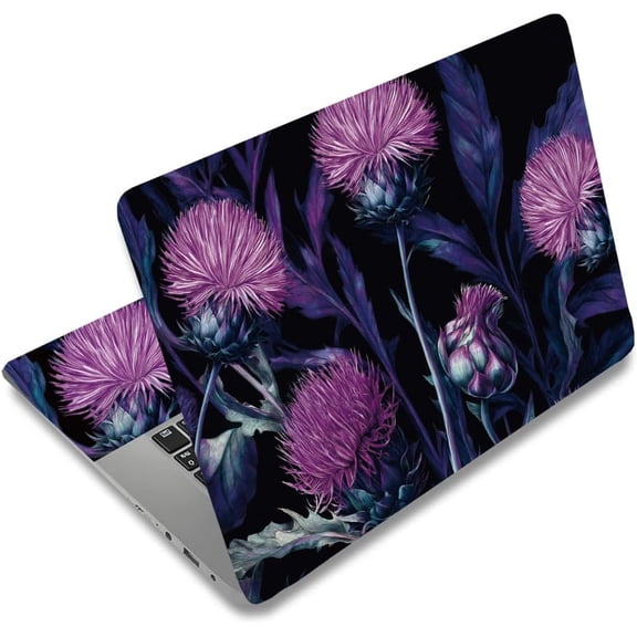 PVC Sticker for Laptop Thistle 90~270x120~380mm 3pcs/set diy