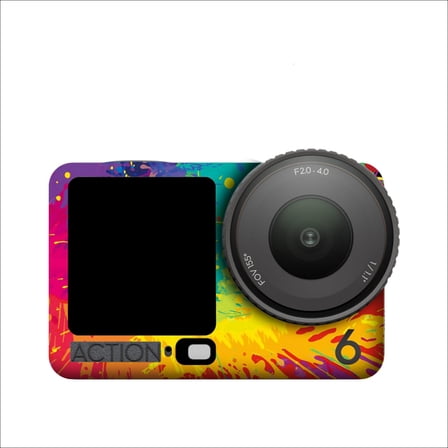 PVC Stickers For DJI Osmo Action6 Scratch-proof Protective Film Decal Wrap Removable Skin for DJI Osmo Action6 Action Camera