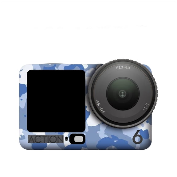 PVC Stickers For DJI Osmo Action6 Scratch-proof Protective Film Decal Wrap Removable Skin for DJI Osmo Action6 Action Camera